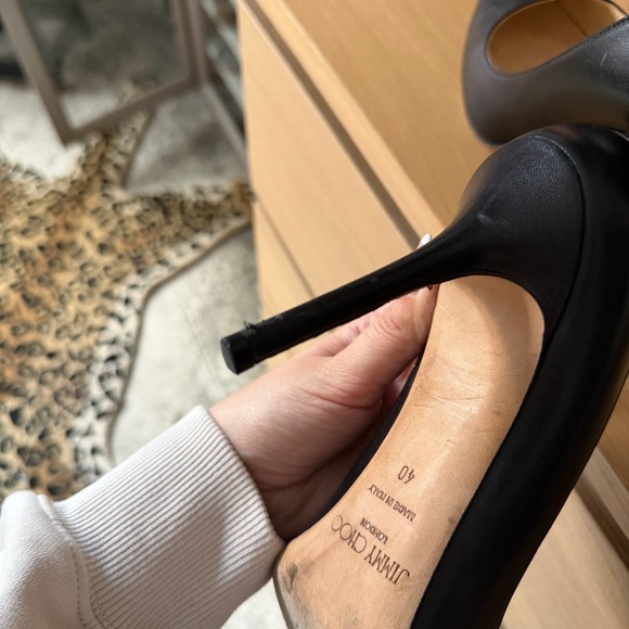 Jimmy Choo Romy 100mm Black Stiletto Pumps - Picture 5 of 10